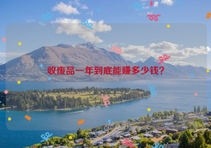 收廢品一年到底能賺多少錢？