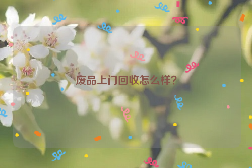 廢品上門回收怎么樣？