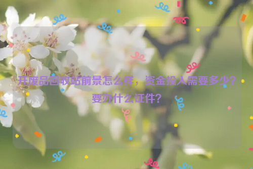 開廢品回收站前景怎么樣，資金投入需要多少？要辦什么證件？